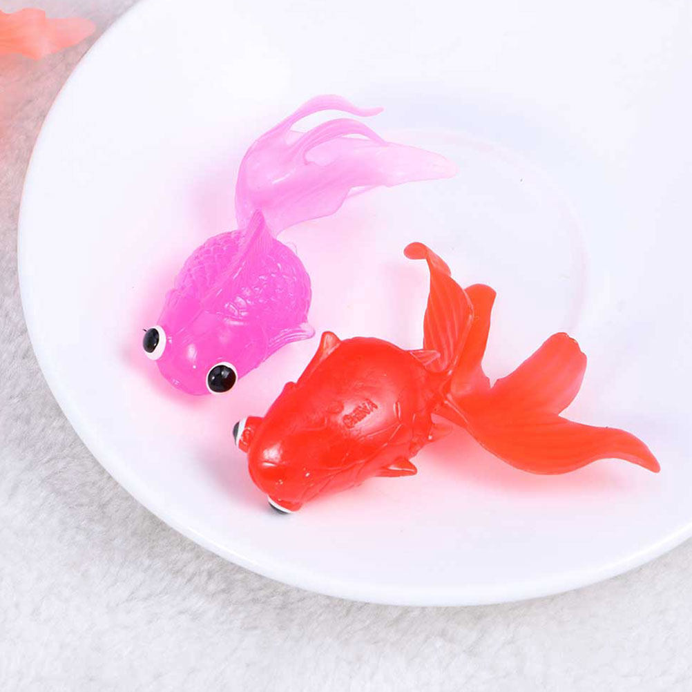 Aquarium Decor - 30Pcs Artificial Goldfish Simulation Premium Tpr