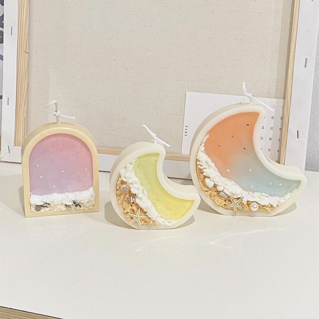 Fish Aquarium Home - Fish Tank Moon Shape Candle Molds
