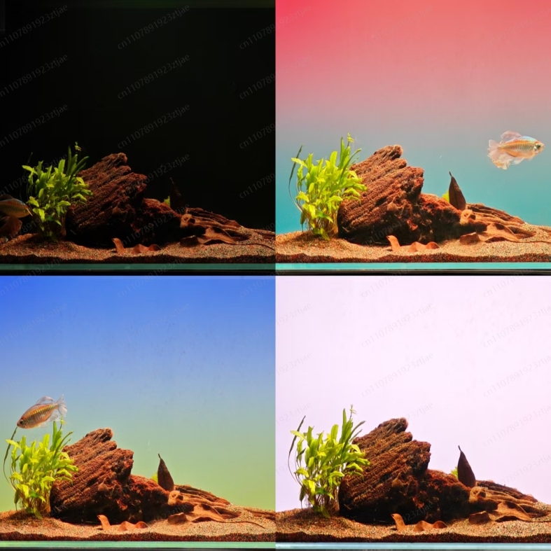 Aquarium Light - Black Acrylic Aquarium Background Light Panel,