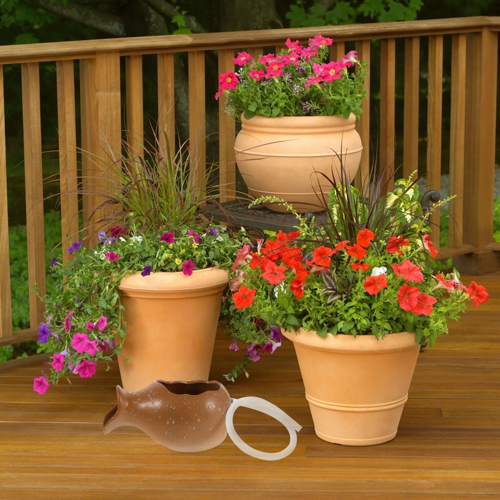 Aquarium Decor - Ceramic Jug Water Fountain for Patio