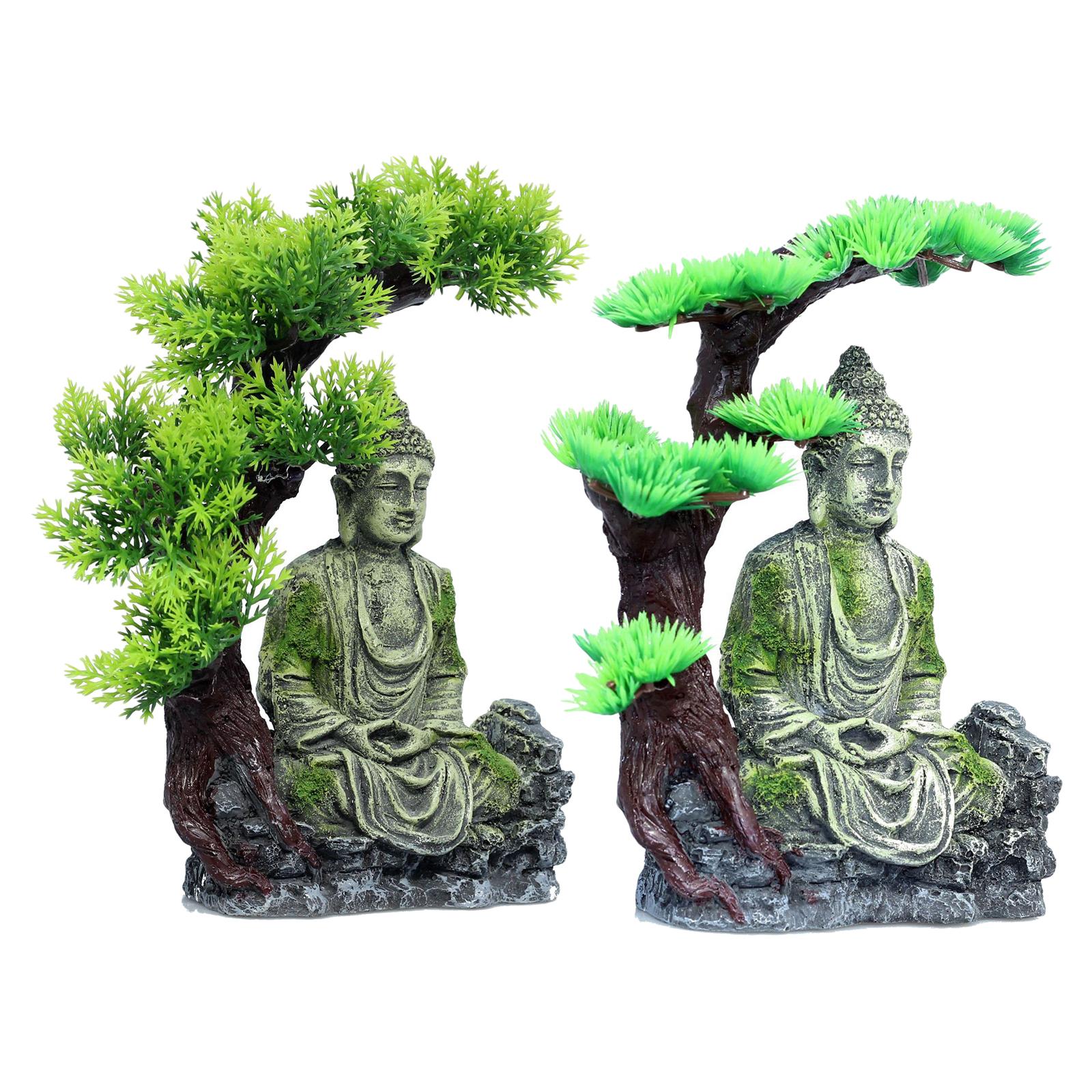 Aquarium Fish Tank - Buddha Statue Aquarium Decorations Resin Fish