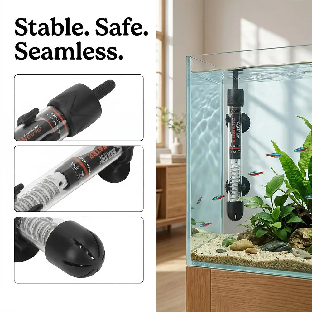 Adjustable Aquarium Heater 25W - Fish Tank Heater ulasan dan harga