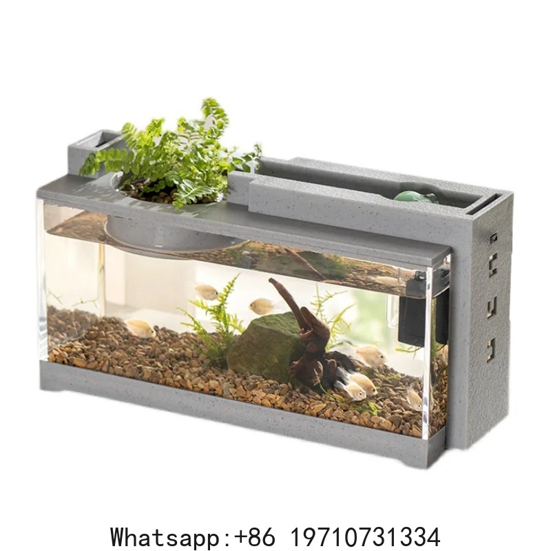 Aquarium Fish Tank Kit Built-i - Aquarium Decor ulasan dan harga