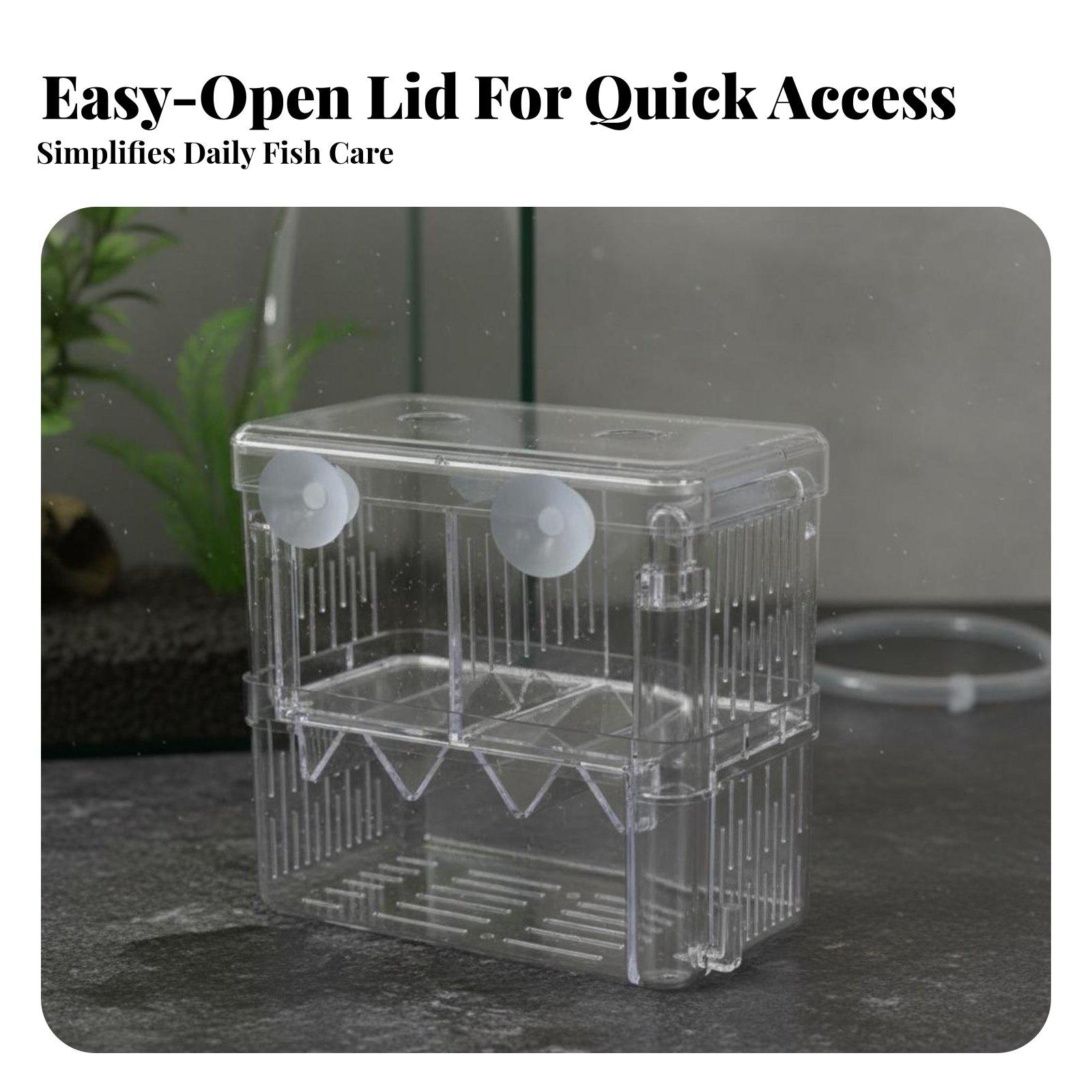 Double Layer Aquarium Breeding - Aquarium Fish Tank ulasan dan harga