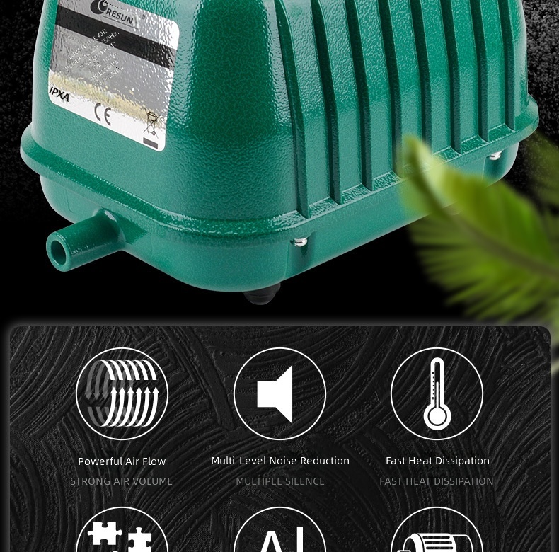 Aerator Pump, High Pressure Si - Aquarium Fish Tank ulasan dan harga