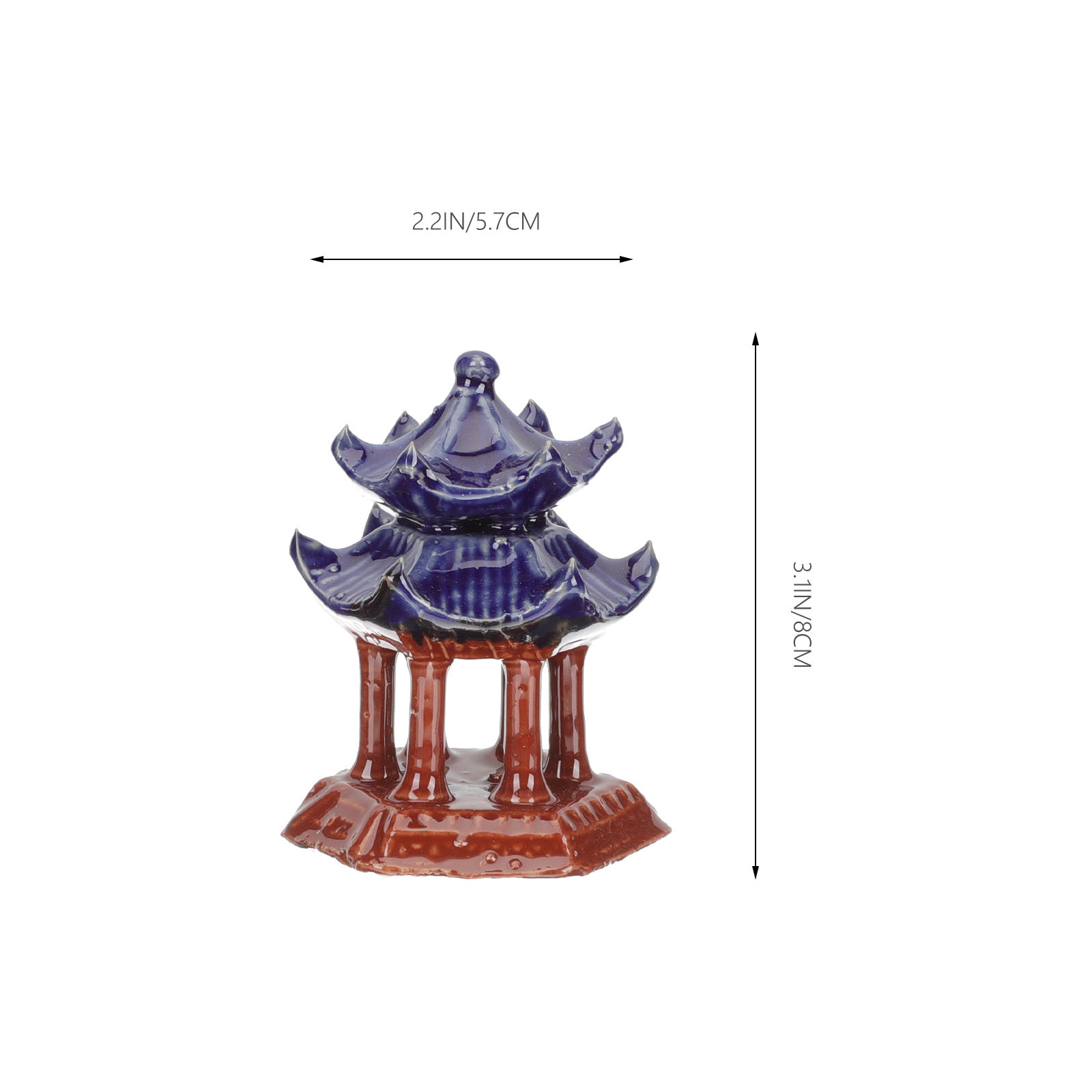 3Pcs Ceramic Pavilion Miniatur - Aquarium Fish Tank ulasan dan harga