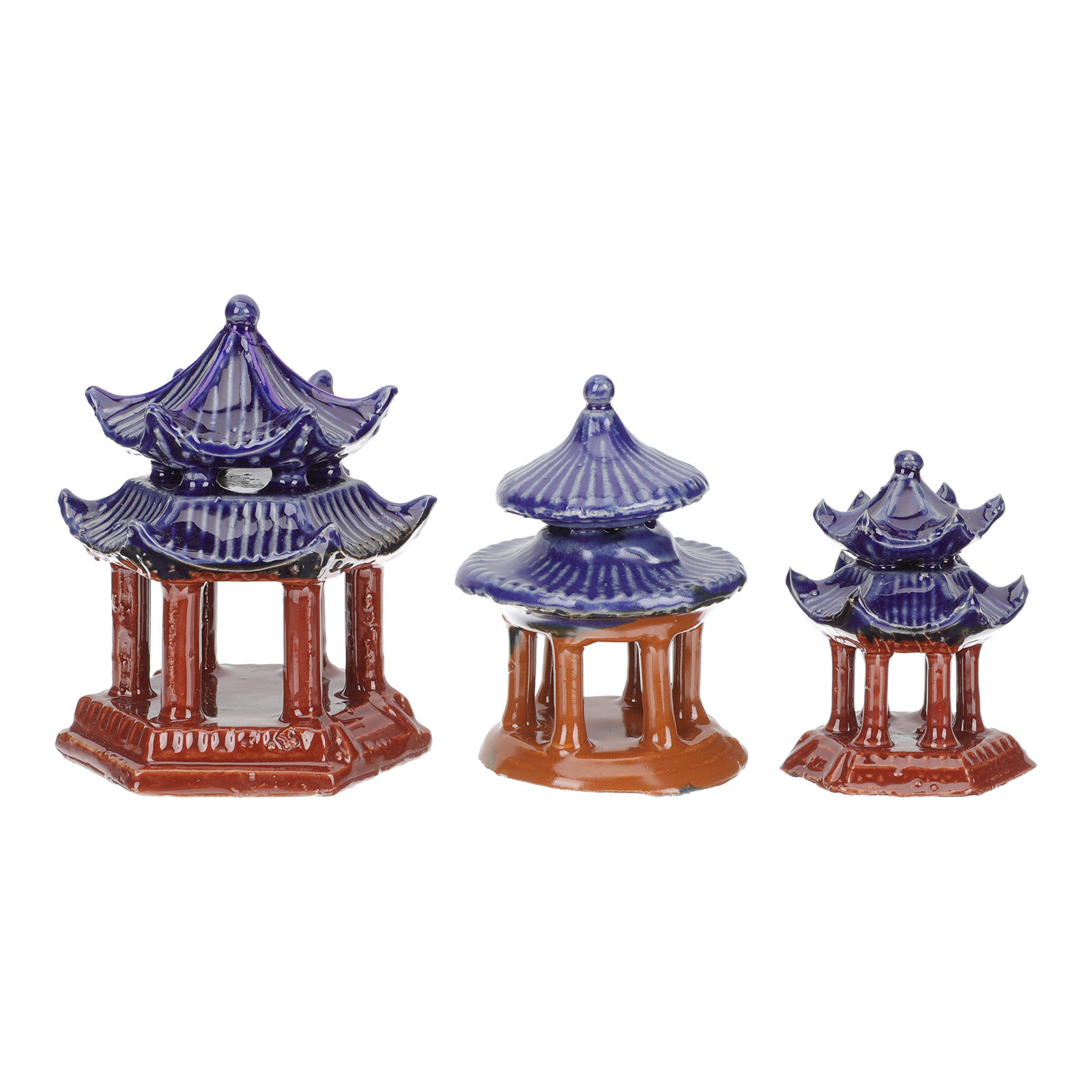 3Pcs Ceramic Pavilion Miniatur - Aquarium Fish Tank ulasan dan harga