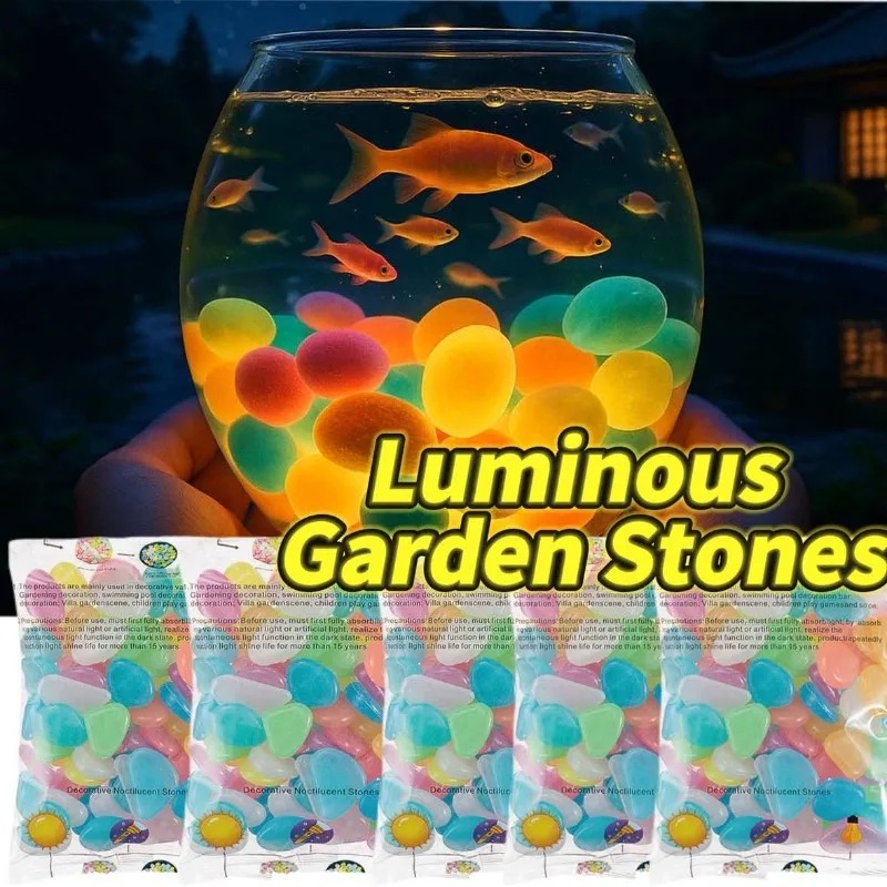 100-1000 Pcs Luminous Rock, St - Fish Tank Gravel ulasan dan harga