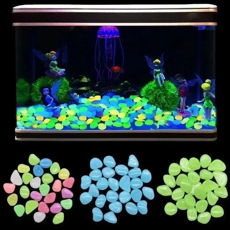 100-1000 Pcs Luminous Rock, St - Fish Tank Gravel ulasan dan harga