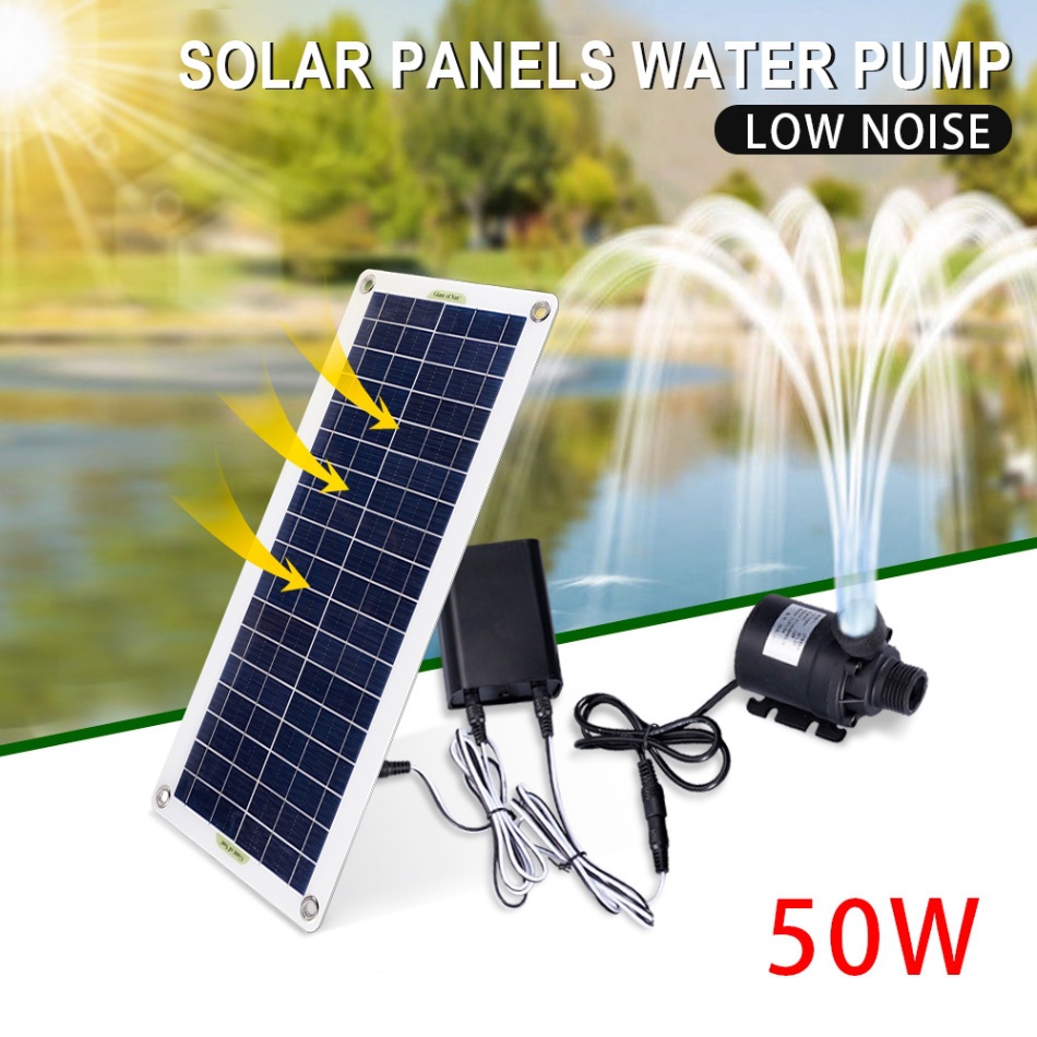 50W Solar Power Water Pump Set - Aquarium Pump ulasan dan harga