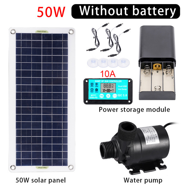 50W Solar Power Water Pump Set - Aquarium Pump ulasan dan harga