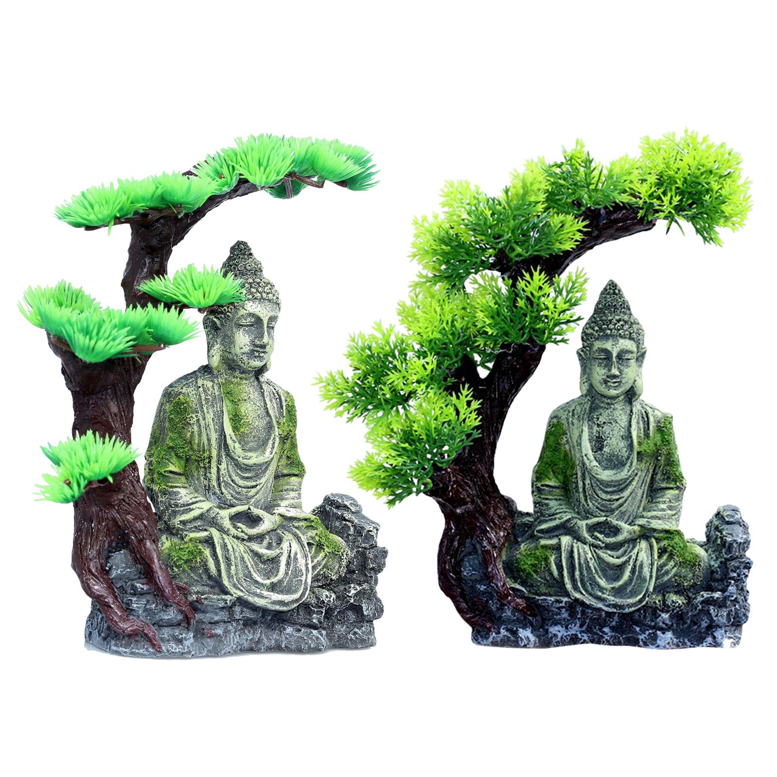 Buddha Statue Aquarium Decorat - Aquarium Fish Tank ulasan dan harga