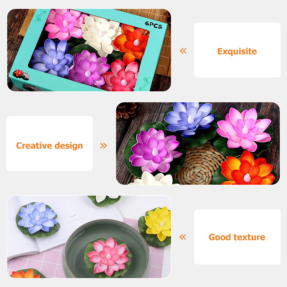 6Pcs Realistic Simulation Lotu - Aquarium Decor ulasan dan harga