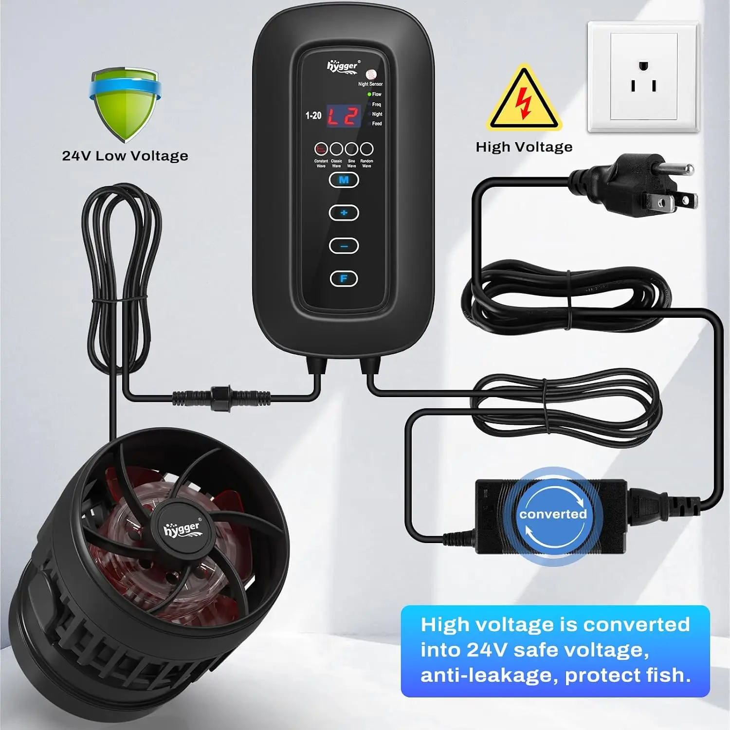 DC Powerful Wave Maker For Aqu - Aquarium Pump ulasan dan harga