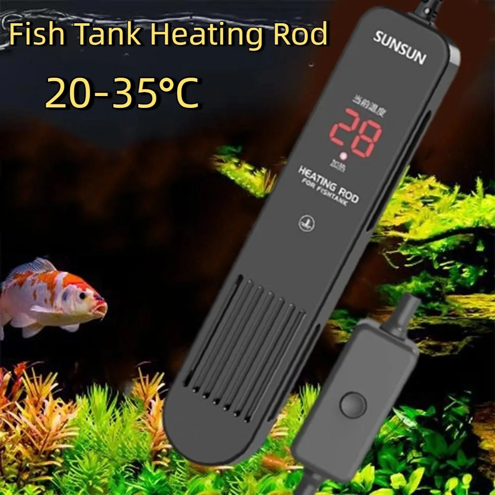 LCD Display 20-35°C Digital Fi - Fish Tank Heater ulasan dan harga